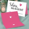 50 Tischkarten 'Schön, dass du da bist', Colorful Love Pink Produktbild-Vorschau 2