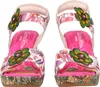 Laura Vita Damen Sandalette Blockabsatz Plateau Kork NELLAO Produktbild-Vorschau 4