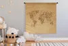 MuchoWow® Wandteppich Wandbehang Weltkarte - Vintage - Produktbild-Vorschau 4