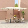 Parasol double Outsunny avec manivelle, 451 x 264 cm, Voir les images du produit 14