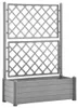 vidaXL Pflanzkübel mit Spalier 100x43x142 cm PP Steingrau Produktbild-Vorschau 1