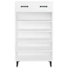 vidaXL Scarpiera bianca 60x35x105 cm Materiale a base di Anteprima dell’immagine prodotto 6