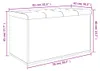 vidaXL Lavica s úložným priestorom údený dub 82x42x45 cm Náhľad obrázku produktu 8