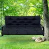 Topchances Gartenkissen Schwarz 100x100x10cm, Wasserdicht, Produktbild-Vorschau 2