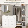 Merax Garderobenset, bestaande uit een commode met 6 lades Productafbeelding-voorbeeld 6