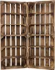 4er Set geflammte/gebrannte Kiste flach mit 3 Fächern 50cm Produktbild-Vorschau 1