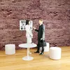 easyDesk Loungetisch G80.13.13 80cm weiß Produktbild-Vorschau 4