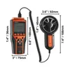 An anemometer with its sensor, shown with dimensions. Voir les images du produit