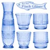 4 Trinkgläser Fisch Form Gläser Set Wassergläser Wasserglas Produktbild-Vorschau 1