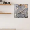 DEQORI Magnettafel Glas 50x50 cm 'Elegantes Marmormuster' Produktbild-Vorschau 3