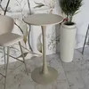 Bartisch aus cremefarbenem Holz und Metall (Ø 60 x 106 cm) Produktbild-Vorschau 11