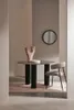 Tavolo Bamira 120 x 120 x 76 cm MDF gres porcellanato nero Anteprima dell’immagine prodotto 5