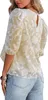ASKSA Chemisier Femme Elégant Chiffon Chemise Col rond Voir les images du produit 3