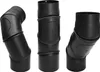 Raik Basic Rauchrohrbogen 150mm mit Tür 4-tlg schwarz für Produktbild-Vorschau 5