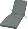 A gray chaise lounge cushion on a white background. Produktbild-Vorschau