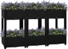 vidaXL Hochbeet 120x40x71 cm Polipropilene Anteprima dell’immagine prodotto 2