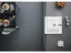 Sapho ARYA keramische spoel met kraangat, 66x62 cm, wit Productafbeelding-voorbeeld 2