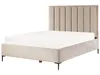 BELIANI Łóżko beżowoszare welurowe 160 x 200 cm Podgląd zdjęcia produktu 4
