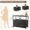 Kommode TV-Schrank mit 5 Schubladen Sideboard Lowboard TV Produktbild-Vorschau 2