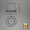 Lampe LED rechargeable en forme de bouteille, dor  mat, 1 Voir les images du produit 6