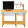 HOME DELUXE Werkbank aus Holz TOOL - Blau I Kinderwerkbank, Produktbild-Vorschau 3