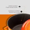 LAVA Bräter orange Ø 29 cm, Serie Casseroles round Höhe: Produktbild-Vorschau 7