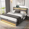 A bedroom scene featuring a modern bed with LED lighting. Náhled obrázku produktu