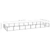 vidaXL Hundezwinger Schwarz 24 m² Stahl -  Hundezwinger & Produktbild-Vorschau 7