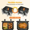 Heißluftfritteuse 9L-905 Doppelkammer Airfryer 2000W mit Produktbild-Vorschau 9