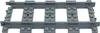 A single LEGO train track piece shown from a slightly elevated, diagonal angle. Náhled obrázku produktu