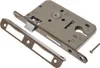 A lock mechanism and its strike plate are shown on a white background. Produktbild-Vorschau