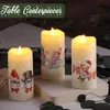 Set aus 3 weihnachtlichen LED-Kerzen mit Fernbedienung – Produktbild-Vorschau 6