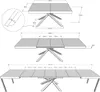ITYHOME - Ausziehtisch 160/420X90 cm Karida Kaschmir Produktbild-Vorschau 5