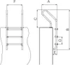 Scala Mixta con alloggiamento, 4 gradini, acciaio inox AISI Anteprima dell’immagine prodotto 7