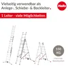 Hailo Leiter HobbyLOT, 3-teilige Alu-Kombileiter, 3 x 7 Produktbild-Vorschau 2