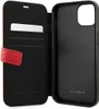 An open flip-style phone case for an iPhone 13 mini, showing the interior card slots and the phone holder. Voir les images du produit
