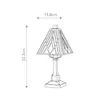 Elstead Alderley Tischlampe E14 Vintage-Bronze Tiffanyglas Produktbild-Vorschau 8