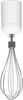A white hand blender with a whisk attachment against a white background. Produktbild-Vorschau