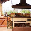 Étagère à bois Relaxdays, en métal, dimensions : 60 x 30 x Voir les images du produit 5