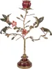 Candeliere Clayre & Eef 27x17x38 cm Plastica color oro Anteprima dell’immagine prodotto 1
