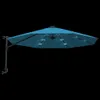 Wand-Sonnenschirm mit LEDs Meerblau 290 cm , Markisen Produktbild-Vorschau 7