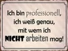 vianmo Holzschild 30x40 cm ich bin professionell ich weiß Produktbild-Vorschau 1