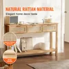SucceBuy rattanowa konsola z 3 szufladami, przesuwanymi Podgląd zdjęcia produktu 2