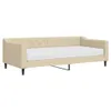 The Living Store Tagesbett mit Matratze Creme 90x200 cm Produktbild-Vorschau 3