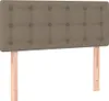 CLORIS Boxspringbett Polsterbett mit Matratze Taupe 90x190 Produktbild-Vorschau 5