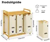 AdelDream Wäschekorb 150L 3 Fächer Regale ausziehbarer und Produktbild-Vorschau 7