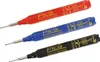 Three Pica-Ink deep hole markers in red, blue, and black are arranged diagonally against a white background. Produktbild-Vorschau