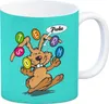 Frohe Ostern! Osterhase jongliert mit Ostereiern Produktbild-Vorschau 1