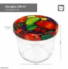 100 pots en verre 230 ml To 82 couvercle à fruits avec Voir les images du produit 4