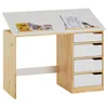 Kinderschreibtisch EMMA aus Kiefer Massivholz, natur/weiß - Produktbild-Vorschau 10